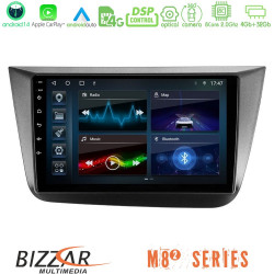 Bizzar M8² Series 8Core Android14 4+32GB  Seat Altea 2004-2015 Navigation Multimedia Tablet 9 Με Carplay - Android Auto