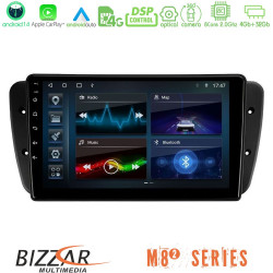 Bizzar M8² Series 8Core Android14 4+32GB  Seat Ibiza 2008-2012 Navigation Multimedia Tablet 9 Με Carplay - Android Auto