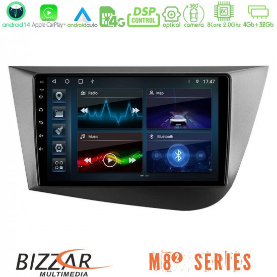 Bizzar M8² Series 8Core Android14 4+32GB Seat Leon Navigation Multimedia Tablet 9 Με Carplay - Android Auto Bizzar M8² Series 8Core Android14 4+32GB Seat Leon Navigation Multimedia Tablet 9 Με Carplay - Android Auto