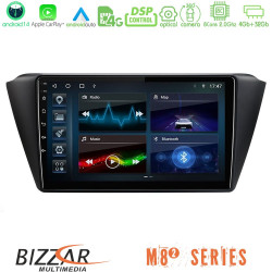 Bizzar M8² Series 8Core Android14 4+32GB  Skoda Fabia 2015-2021 Navigation Multimedia Tablet 9 Με Carplay - Android Auto