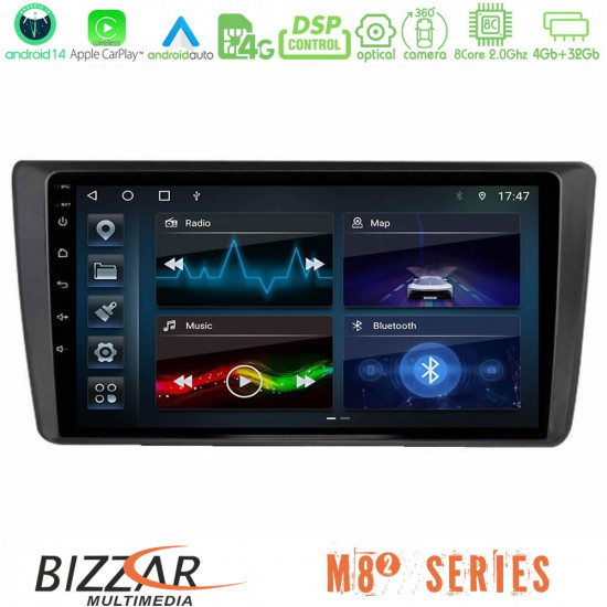 Bizzar M8² Series 8Core Android14 4+32GB Skoda Octavia 2004-2012 Navigation Multimedia Tablet 9? Με Carplay - Android Auto Bizzar M8² Series 8Core Android14 4+32GB Skoda Octavia 2004-2012 Navigation Multimedia Tablet 9? Με Carplay - Android Auto