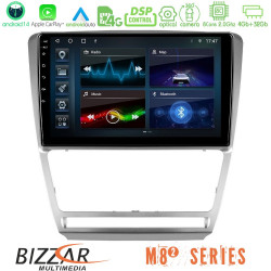 Bizzar M8² Series 8Core Android14 4+32GB  Skoda Octavia 5 Navigation Multimedia Tablet 10 Με Carplay - Android Auto