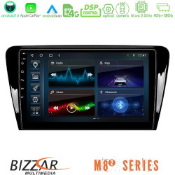 Bizzar M8² Series 8Core Android14 4+32GB  Skoda Octavia 7 Navigation Multimedia Tablet 10 Με Carplay - Android Auto