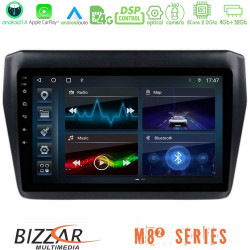 Bizzar M8² Series 8Core Android14 4+32GB  Suzuki Swift 2017-2023 Navigation Multimedia Tablet 9 Με Carplay - Android Auto