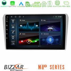 Bizzar M8² Series 8Core Android14 4+32GB  Toyota Avensis T25 02/2003–2008 Navigation Multimedia Tablet 9 Με Carplay - Android Auto