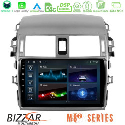 Bizzar M8² Series 8Core Android14 4+32GB  Toyota Corolla 2008-2010 Navigation Multimedia Tablet 9 Με Carplay - Android Auto