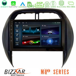 Bizzar M8² Series 8Core Android14 4+32GB  Toyota RAV4 2001-2005 (Auto A/C) Navigation Multimedia Tablet 9 Με Carplay - Android Auto