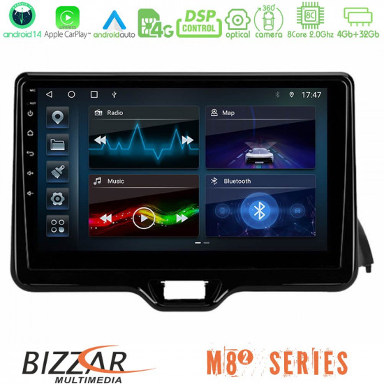 Bizzar M8² Series 8Core Android14 4+32GB Toyota Yaris 2020-gt; Navigation Multimedia Tablet 9 Με Carplay - Android Auto Bizzar M8² Series 8Core Android14 4+32GB Toyota Yaris 2020-gt; Navigation Multimedia Tablet 9 Με Carplay - Android Auto