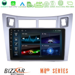 Bizzar M8² Series 8Core Android14 4+32GB Toyota Yaris Navigation Multimedia Tablet 9 (Ασημί Χρώμα) Με Carplay - Android Auto Bizzar M8² Series 8Core Android14 4+32GB Toyota Yaris Navigation Multimedia Tablet 9 (Ασημί Χρώμα) Με Carplay - Android Auto