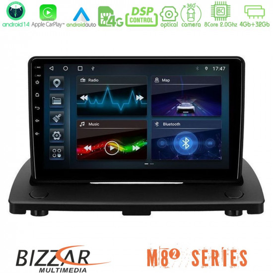 Bizzar M8² Series 8Core Android14 4+32GB Volvo XC90 2006-2014 Navigation Multimedia Tablet 9 Με Carplay - Android Auto Bizzar M8² Series 8Core Android14 4+32GB Volvo XC90 2006-2014 Navigation Multimedia Tablet 9 Με Carplay - Android Auto
