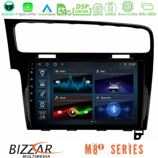 Bizzar M8² Series 8Core Android14 4+32GB  VW GOLF 7 Navigation Multimedia Tablet 10 Με Carplay - Android Auto