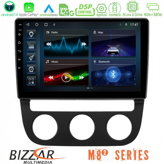 Bizzar M8² Series 8Core Android14 4+32GB VW Jetta Navigation Multimedia Tablet 10 Με Carplay - Android Auto Bizzar M8² Series 8Core Android14 4+32GB VW Jetta Navigation Multimedia Tablet 10 Με Carplay - Android Auto