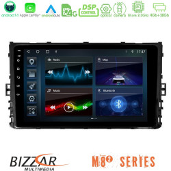 Bizzar M8² Series 8Core Android14 4+32GB VW MQB 2017-gt; Navigation Multimedia Tablet 9 Με Carplay - Android Auto Bizzar M8² Series 8Core Android14 4+32GB VW MQB 2017-gt; Navigation Multimedia Tablet 9 Με Carplay - Android Auto