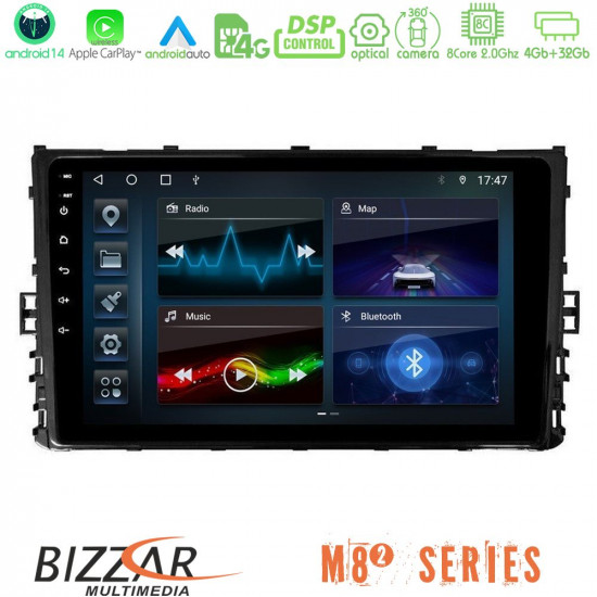 Bizzar M8² Series 8Core Android14 4+32GB VW MQB 2017-gt; Navigation Multimedia Tablet 9 Με Carplay - Android Auto Bizzar M8² Series 8Core Android14 4+32GB VW MQB 2017-gt; Navigation Multimedia Tablet 9 Με Carplay - Android Auto