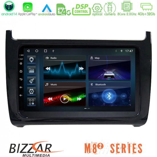 Bizzar M8² Series 8Core Android14 4+32GB Vw Polo Navigation Multimedia Tablet 9 Με Carplay - Android Auto Bizzar M8² Series 8Core Android14 4+32GB Vw Polo Navigation Multimedia Tablet 9 Με Carplay - Android Auto