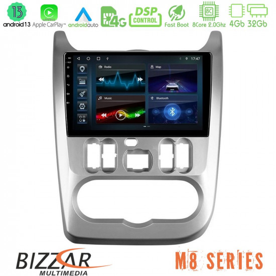 Bizzar M8 Series Dacia Duster/Sandero/Logan 8core Android13 4+32GB Navigation Multimedia Tablet 9 Bizzar M8 Series Dacia Duster/Sandero/Logan 8core Android13 4+32GB Navigation Multimedia Tablet 9