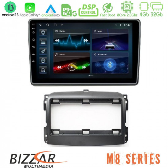 Bizzar M8 Series Fiat 500L 8core Android13 4+32GB Navigation Multimedia Tablet 10 Bizzar M8 Series Fiat 500L 8core Android13 4+32GB Navigation Multimedia Tablet 10