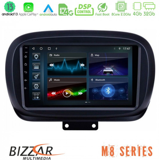 Bizzar M8 Series Fiat 500X 8core Android13 4+32GB Navigation Multimedia Tablet 9 Bizzar M8 Series Fiat 500X 8core Android13 4+32GB Navigation Multimedia Tablet 9