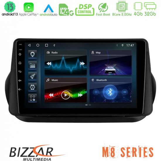 Bizzar M8 Series Fiat Fiorino/Citroen Nemo/Peugeot Bipper 8core Android13 4+32GB Navigation Multimedia Tablet 9 Bizzar M8 Series Fiat Fiorino/Citroen Nemo/Peugeot Bipper 8core Android13 4+32GB Navigation Multimedia Tablet 9