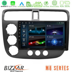 Bizzar M8 Series Honda Civic 2001-2005 8core Android13 4+32GB Navigation Multimedia Tablet 9 Bizzar M8 Series Honda Civic 2001-2005 8core Android13 4+32GB Navigation Multimedia Tablet 9