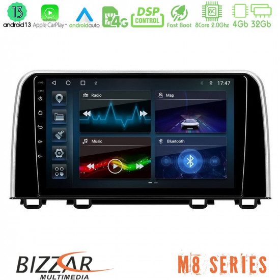Bizzar M8 Series Honda CR-V 2019-gt; 8core Android13 4+32GB Navigation Multimedia Tablet 10 Bizzar M8 Series Honda CR-V 2019-gt; 8core Android13 4+32GB Navigation Multimedia Tablet 10