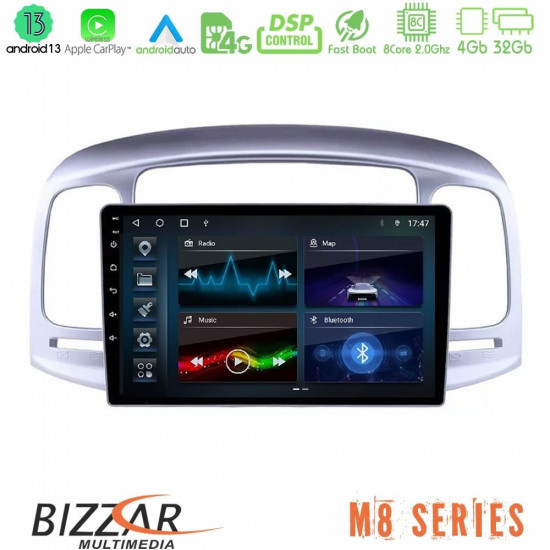 Bizzar M8 Series Hyundai Accent 2006-2011 8core Android13 4+32GB Navigation Multimedia Tablet 9 Bizzar M8 Series Hyundai Accent 2006-2011 8core Android13 4+32GB Navigation Multimedia Tablet 9