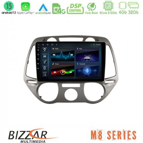 Bizzar M8 Series Hyundai i20 2009-2012 Manual A/C 8core Android13 4+32GB Navigation Multimedia Tablet 9 Bizzar M8 Series Hyundai i20 2009-2012 Manual A/C 8core Android13 4+32GB Navigation Multimedia Tablet 9