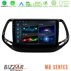 Bizzar M8 Series Jeep Compass 2017-gt; 8core Android13 4+32GB Navigation Multimedia Tablet 10 Bizzar M8 Series Jeep Compass 2017-gt; 8core Android13 4+32GB Navigation Multimedia Tablet 10