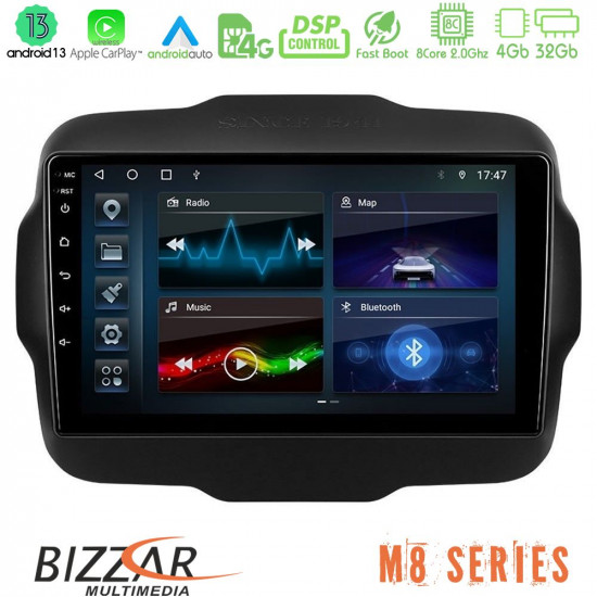 Bizzar M8 Series Jeep Renegade 2015-2019 8core Android13 4+32GB Navigation Multimedia Tablet 9 Bizzar M8 Series Jeep Renegade 2015-2019 8core Android13 4+32GB Navigation Multimedia Tablet 9