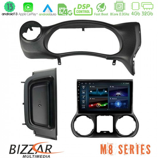 Bizzar M8 Series Jeep Wrangler 2014-2017 8Core Android13 4+32GB Navigation Multimedia Tablet 10 Bizzar M8 Series Jeep Wrangler 2014-2017 8Core Android13 4+32GB Navigation Multimedia Tablet 10