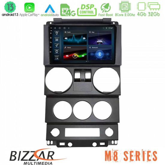 Bizzar M8 Series Jeep Wrangler 2Door 2008-2010 8core Android13 4+32GB Navigation Multimedia Tablet 9 Bizzar M8 Series Jeep Wrangler 2Door 2008-2010 8core Android13 4+32GB Navigation Multimedia Tablet 9