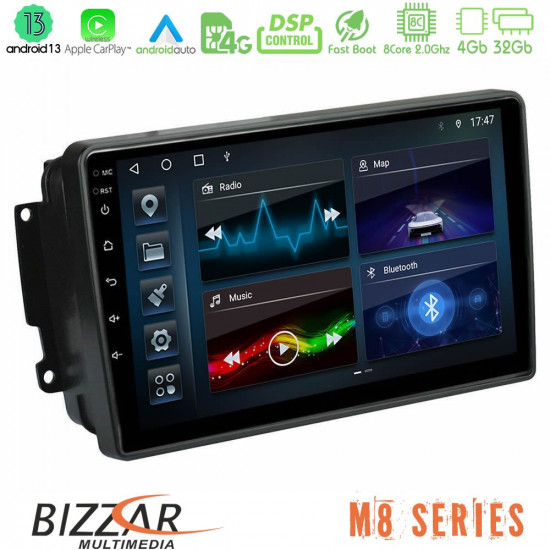 Bizzar M8 Series Mercedes C/CLK/G Class (W203/W209) 8core Android13 4+32GB Navigation Multimedia Tablet 9 Bizzar M8 Series Mercedes C/CLK/G Class (W203/W209) 8core Android13 4+32GB Navigation Multimedia Tablet 9