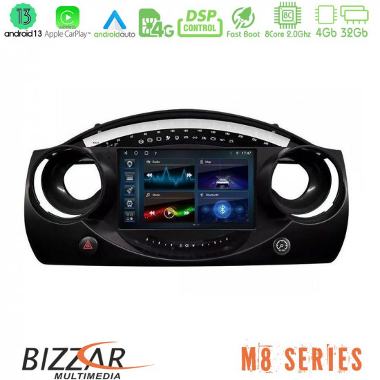 Bizzar M8 Series Mini Cooper R50 8Core Android13 4+32GB Navigation Multimedia Tablet 9