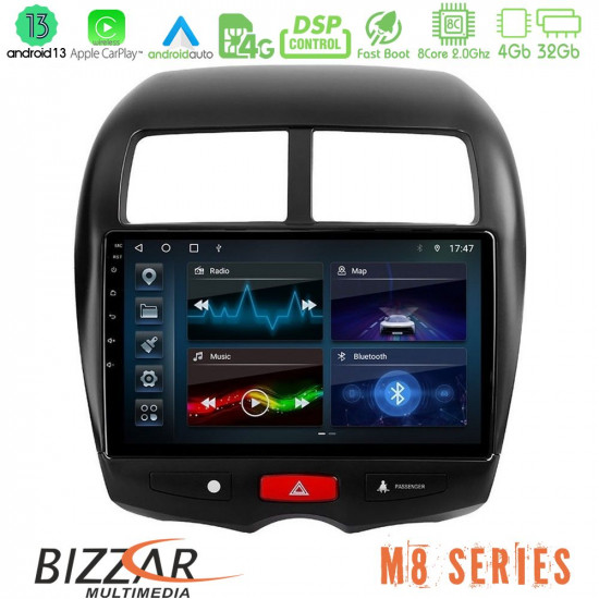 Bizzar M8 Series Mitsubishi ASX 8core Android13 4+32GB Navigation Multimedia Tablet 10 Bizzar M8 Series Mitsubishi ASX 8core Android13 4+32GB Navigation Multimedia Tablet 10
