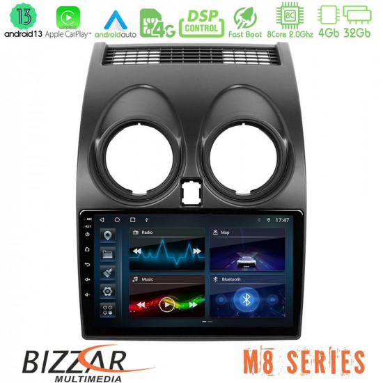 Bizzar M8 Series Nissan Qashqai J10 8core Android13 4+32GB Navigation Multimedia Tablet 9 Bizzar M8 Series Nissan Qashqai J10 8core Android13 4+32GB Navigation Multimedia Tablet 9