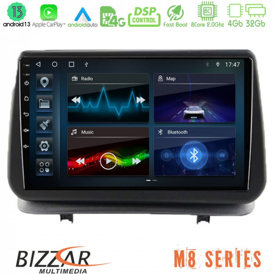 Bizzar M8 Series Renault Clio 2005-2012 8core Android13 4+32GB Navigation Multimedia Tablet 9 Bizzar M8 Series Renault Clio 2005-2012 8core Android13 4+32GB Navigation Multimedia Tablet 9