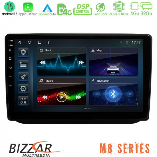Bizzar M8 Series Skoda Fabia 2007-2014 8core Android13 4+32GB Navigation Multimedia Tablet 10 Bizzar M8 Series Skoda Fabia 2007-2014 8core Android13 4+32GB Navigation Multimedia Tablet 10