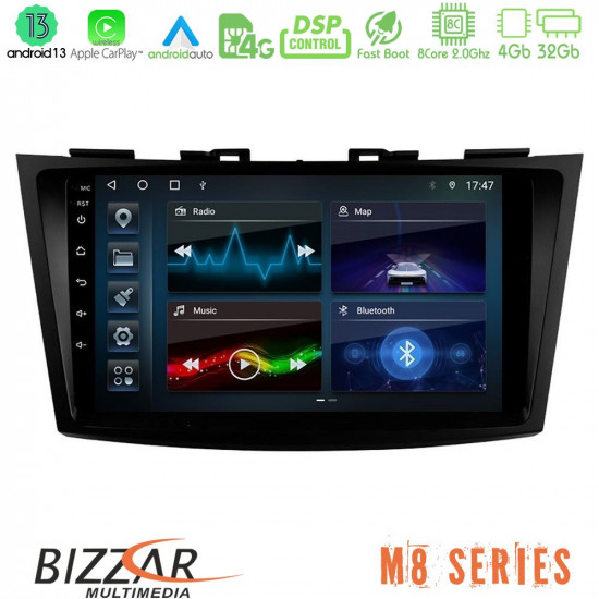 Bizzar M8 Series Suzuki Swift 2011-2016 8core Android13 4+32GB Navigation Multimedia Tablet 9 Bizzar M8 Series Suzuki Swift 2011-2016 8core Android13 4+32GB Navigation Multimedia Tablet 9
