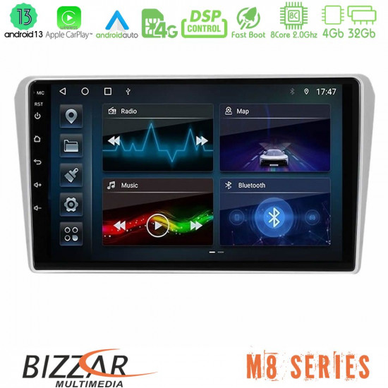 Bizzar M8 Series Toyota Avensis T25 02/2003 – 2008 8core Android13 4+32GB Navigation Multimedia Tablet 9 Bizzar M8 Series Toyota Avensis T25 02/2003 – 2008 8core Android13 4+32GB Navigation Multimedia Tablet 9
