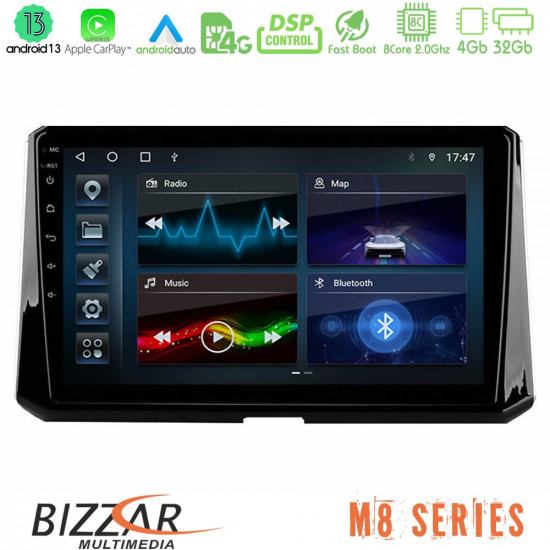 Bizzar M8 Series Toyota Corolla 2019-2022 8core Android13 4+32GB Navigation Multimedia Tablet 10 Bizzar M8 Series Toyota Corolla 2019-2022 8core Android13 4+32GB Navigation Multimedia Tablet 10