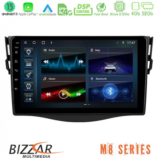 Bizzar M8 Series Toyota RAV4 8core Android13 4+32GB Navigation Multimedia 9 Bizzar M8 Series Toyota RAV4 8core Android13 4+32GB Navigation Multimedia 9