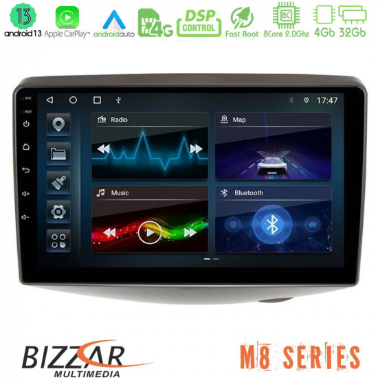 Bizzar M8 Series Toyota Yaris 1999 - 2006 8core Android13 4+32GB Navigation Multimedia Tablet 9 Bizzar M8 Series Toyota Yaris 1999 - 2006 8core Android13 4+32GB Navigation Multimedia Tablet 9