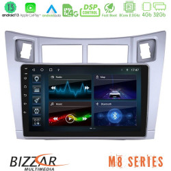 Bizzar M8 Series Toyota Yaris 8core Android13 4+32GB Navigation Multimedia Tablet 9 (Ασημί Χρώμα) Bizzar M8 Series Toyota Yaris 8core Android13 4+32GB Navigation Multimedia Tablet 9 (Ασημί Χρώμα)