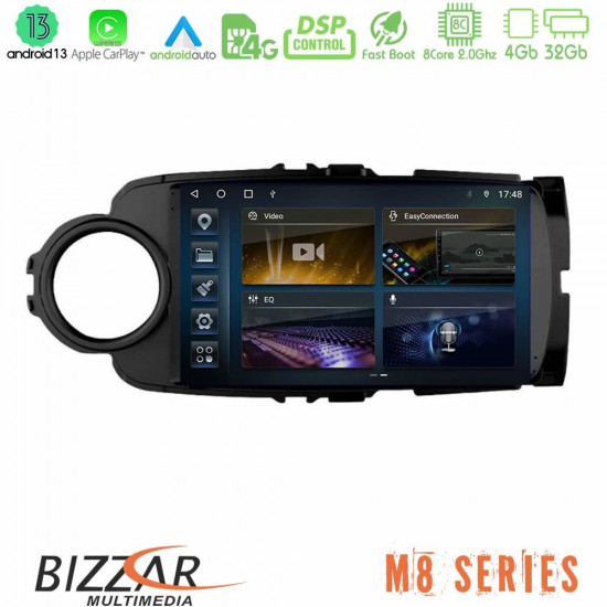 Bizzar M8 Series Toyota Yaris 8core Android13 4+32GB Navigation Multimedia Tablet 9 (Μαύρο χρώμα) Bizzar M8 Series Toyota Yaris 8core Android13 4+32GB Navigation Multimedia Tablet 9 (Μαύρο χρώμα)