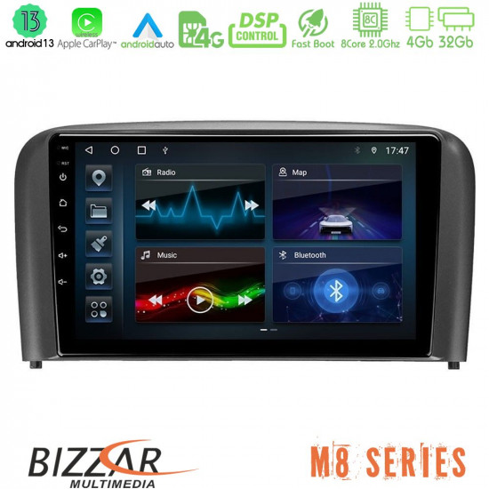 Bizzar M8 Series Volvo S80 1998-2006 8core Android13 4+32GB Navigation Multimedia Tablet 9 Bizzar M8 Series Volvo S80 1998-2006 8core Android13 4+32GB Navigation Multimedia Tablet 9