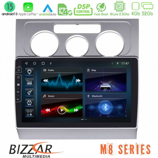 Bizzar M8 Series VW Touran 2003-2011 8Core Android13 4+32GB Navigation Multimedia Tablet 10 Bizzar M8 Series VW Touran 2003-2011 8Core Android13 4+32GB Navigation Multimedia Tablet 10