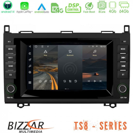 Bizzar Mercedes A/B/Sprinter/Vito 8core Android14 4+64GB Navigation Multimedia Deckless 7 με Carplay/AndroidAuto (OEM Style) Bizzar Mercedes A/B/Sprinter/Vito 8core Android14 4+64GB Navigation Multimedia Deckless 7 με Carplay/AndroidAuto (OEM Style)