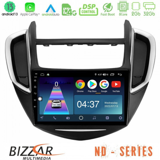 Bizzar ND Series 8Core Android13 2+32GB Chevrolet Trax 2013-2020 Navigation Multimedia Tablet 9 Bizzar ND Series 8Core Android13 2+32GB Chevrolet Trax 2013-2020 Navigation Multimedia Tablet 9