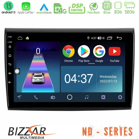 Bizzar ND Series 8Core Android13 2+32GB Fiat Bravo Navigation Multimedia Tablet 9 Bizzar ND Series 8Core Android13 2+32GB Fiat Bravo Navigation Multimedia Tablet 9
