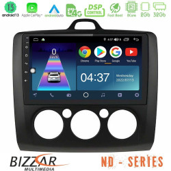 Bizzar ND Series 8Core Android13 2+32GB Ford Focus Manual AC Navigation Multimedia Tablet 9 (Μαύρο Χρώμα) Bizzar ND Series 8Core Android13 2+32GB Ford Focus Manual AC Navigation Multimedia Tablet 9 (Μαύρο Χρώμα)